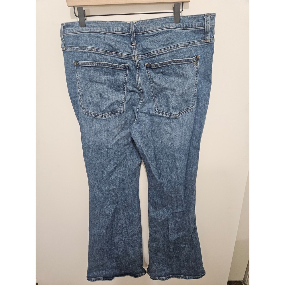 Madewell Skinny Flare‎ Jeans Blue Medium Wash High Rise Denim Size 33 - Picture 8 of 8